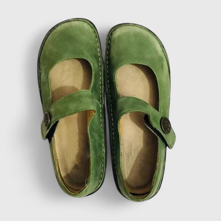Carla - Orthopedic Mary Jane Shoes with Stitch Detail