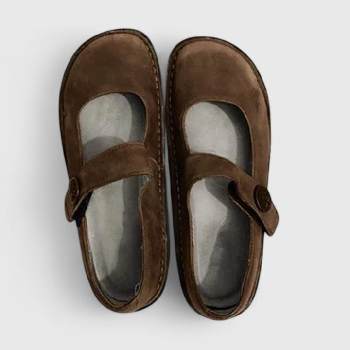 Carla - Orthopedic Mary Jane Shoes with Stitch Detail