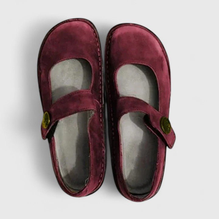 Carla - Orthopedic Mary Jane Shoes with Stitch Detail