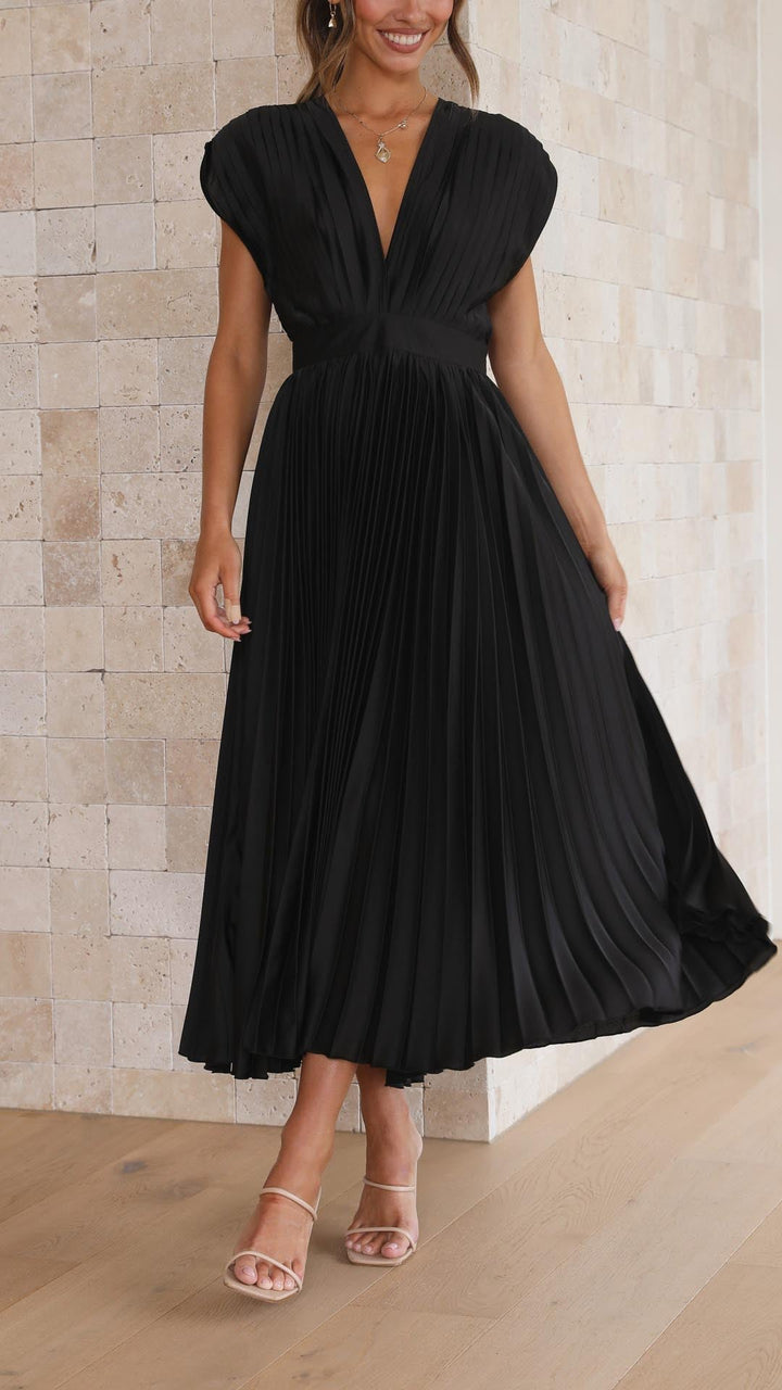 Kaitlyn | Elegant Pleated Wedding Guest Dress