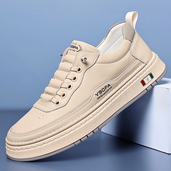 Mario | Men's Casual Black Lace-Up Sneakers