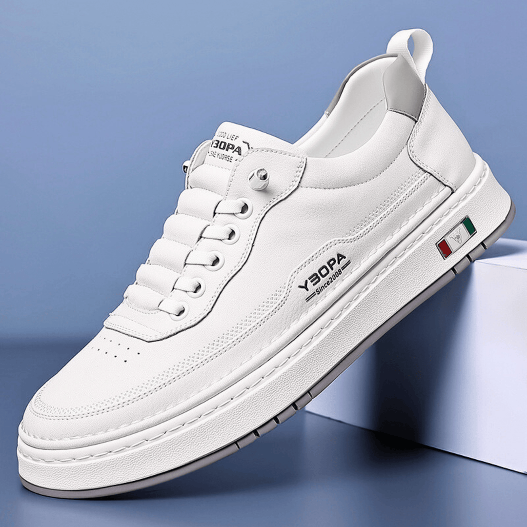 Mario | Men's Casual Black Lace-Up Sneakers