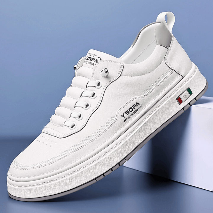 Mario | Men's Casual Black Lace-Up Sneakers
