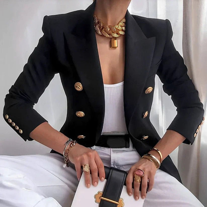Charlotte - Women Fitted Double-Breasted Blazer Jacket