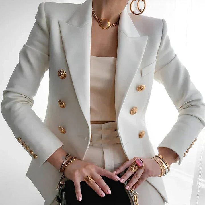 Charlotte - Women Fitted Double-Breasted Blazer Jacket
