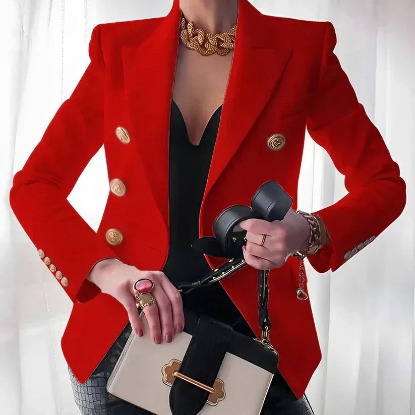 Charlotte - Women Fitted Double-Breasted Blazer Jacket