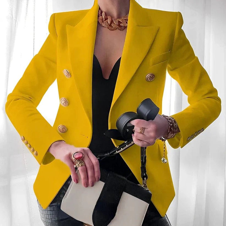 Charlotte - Women Fitted Double-Breasted Blazer Jacket