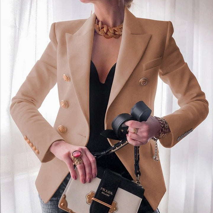 Charlotte - Women Fitted Double-Breasted Blazer Jacket