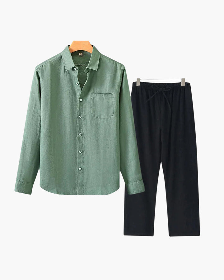 Alex | Men's Timeless Button Shirt Summer Set