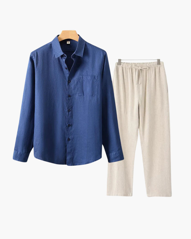 Alex | Men's Timeless Button Shirt Summer Set