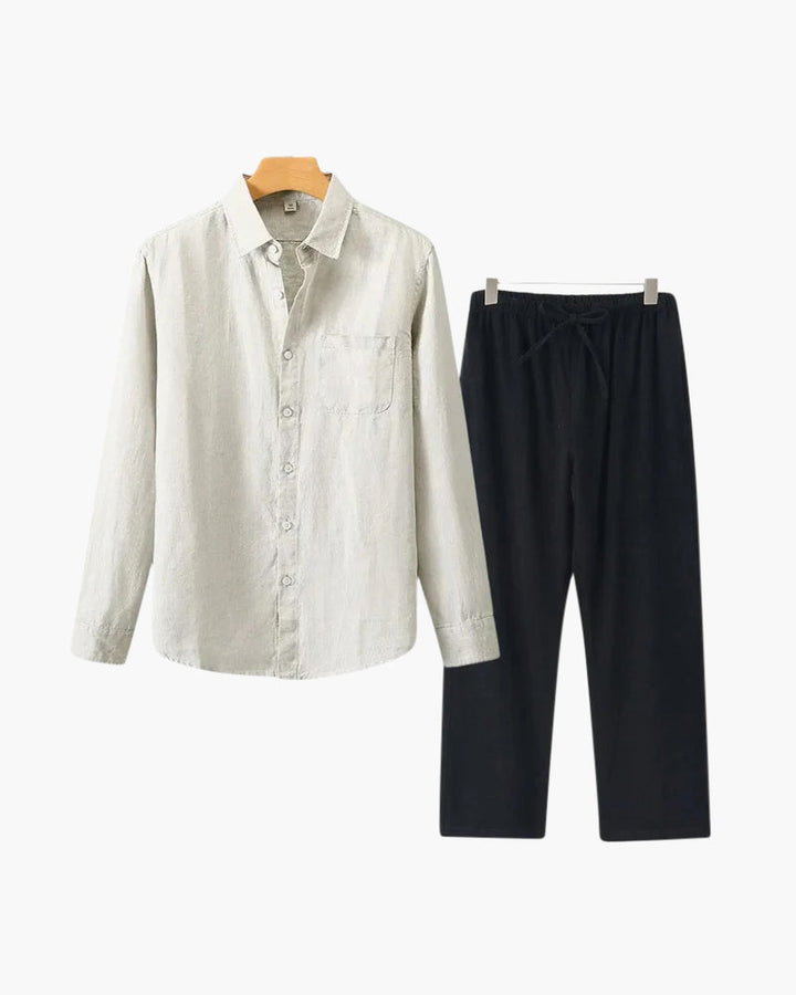 Alex | Men's Timeless Button Shirt Summer Set