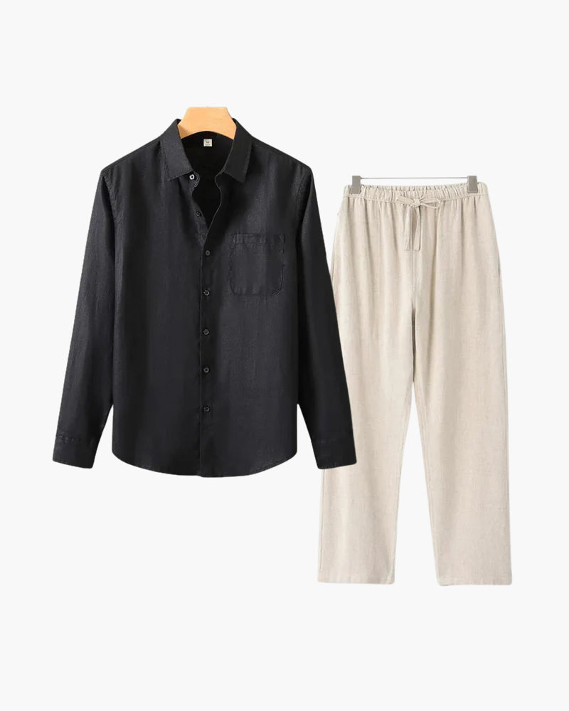 Alex | Men's Timeless Button Shirt Summer Set