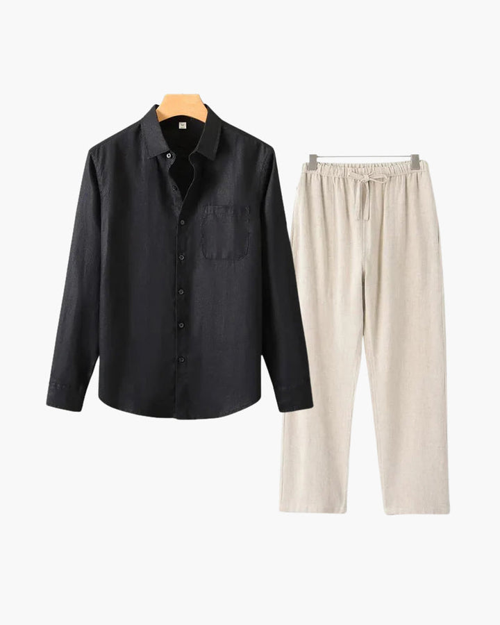 Alex | Men's Timeless Button Shirt Summer Set