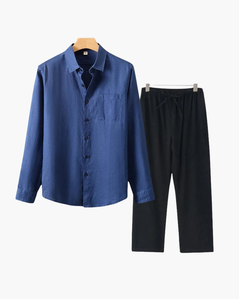 Alex | Men's Timeless Button Shirt Summer Set