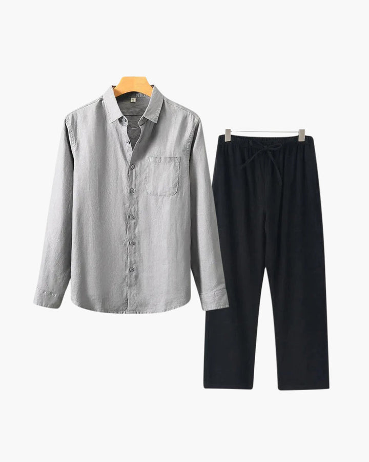 Alex | Men's Timeless Button Shirt Summer Set