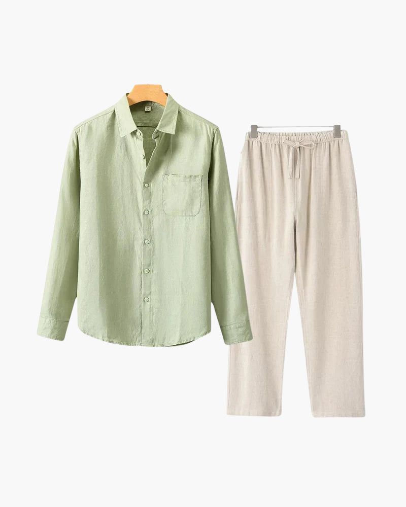Alex | Men's Timeless Button Shirt Summer Set