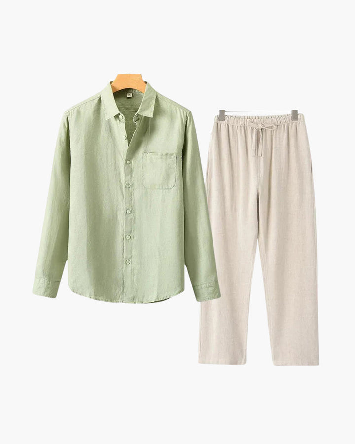 Alex | Men's Timeless Button Shirt Summer Set