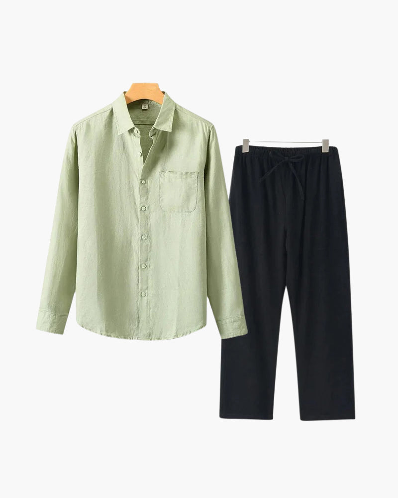 Alex | Men's Timeless Button Shirt Summer Set