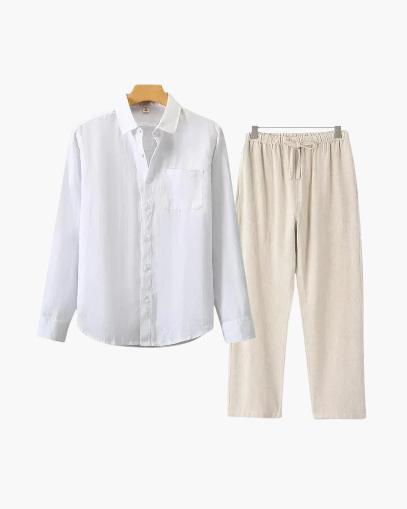 Alex | Men's Timeless Button Shirt Summer Set