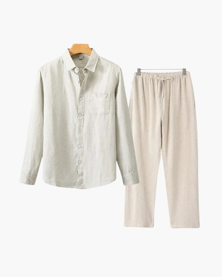 Alex | Men's Timeless Button Shirt Summer Set
