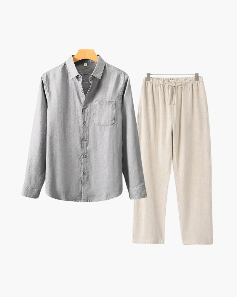 Alex | Men's Timeless Button Shirt Summer Set