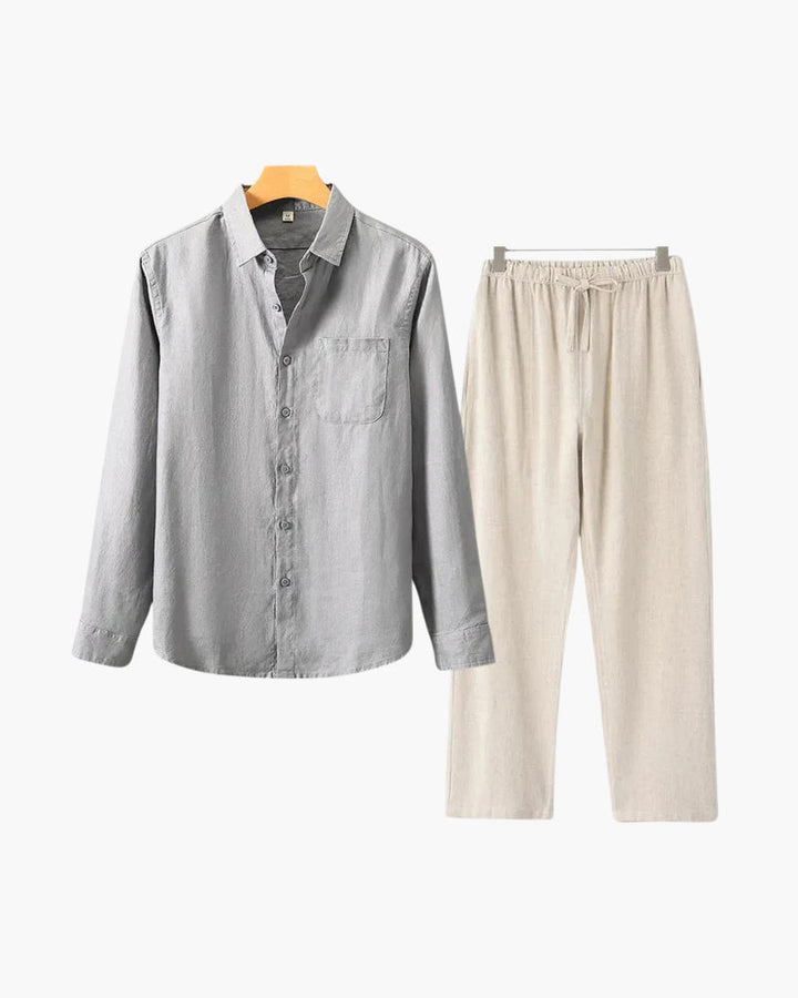 Alex | Men's Timeless Button Shirt Summer Set