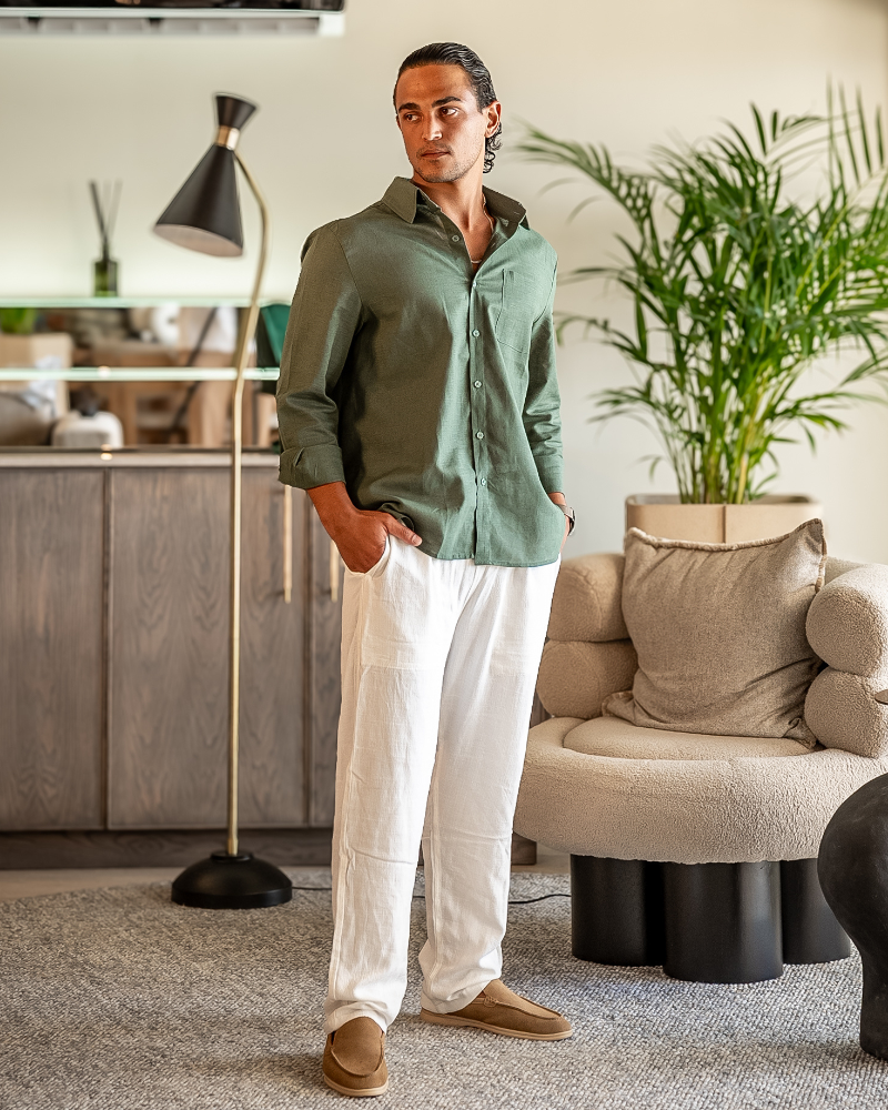 Alex | Men's Timeless Button Shirt Summer Set